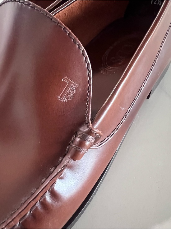 TOD\'S Brown Leather Loafer Men\'s US 12.5 Quiet Luxury Minimalist Made in Italy main image 9